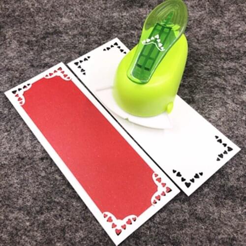 Many Hearts Corner border punch fancy pattern embossing punch scrapbooking love heart shape edge device paper cutter Craft gift
