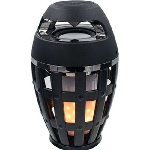 Fashion bluetooth stereo retro flame light surround stereo speaker portable bass lighting phone audio gift charging subwoofer