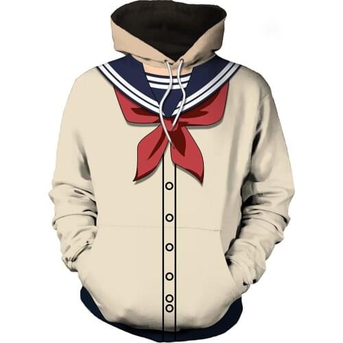 My Hero Academia Anime Cosplay Boku no Hero Academia Himiko Toga Sailor Hoodies Sweaters Causal Streetwear