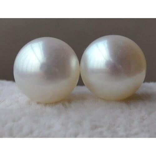 New Arrival Favorite Pearl Earrings AAA 8-9MM White Color Freshwater Pearls S925 Silver Stud Earrings Fine Jewelry Lady Gift