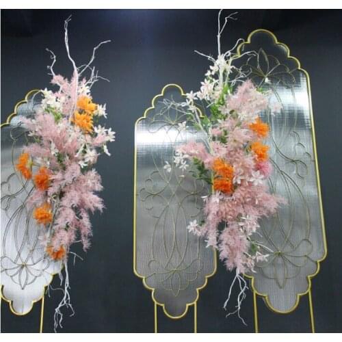 New wedding props iron screen flower scene wedding stage scene layout props event decoration