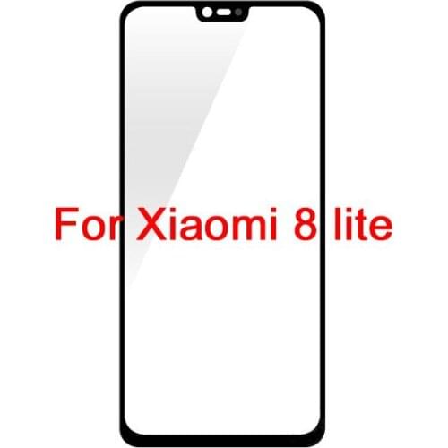 20PCS Front Touch Panel LCD Display Screen Out Glass Cover Lens Phone Repair Replace Parts For Xiaomi Mi 8 Lite Outer Screen