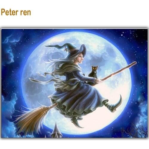 Peter ren Diy Diamond embroidery Magic Clock Diamond painting cross stitch Kit square diamond pattern Rhinestone Full coverage