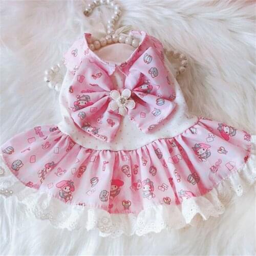 Pet Dog Dress Cute Cat Dog Clothes Puppy Dresses Princess Skirt Corgi Yorkshire Pomeranian Bichon Poodle Schnauzer Clothing 2021