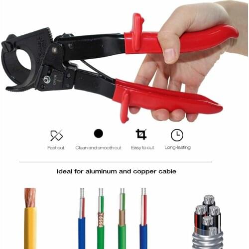 Free shipping this year 2020 HS-325A 240mm2 Ratcheting Ratchet Cable Cutter Germany Design Wire Cutter