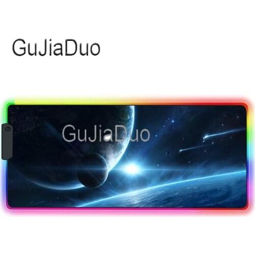Space Wallpaper RGB Mouse Pad Computer Mouse Pad Large Mouse Pad Desktop Mouse Pad for Large Players Led MausePad Keyboard Pad