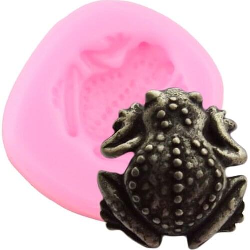 Frog Toad Cake Border Silicone Mould Party Cupcake Topper Fondant Mold Cake Decorating Tools Candy Polymer Clay Chocolate Molds