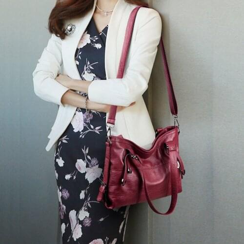 Crossbody Bagstop-Handle Bags Women Pu Leather Handbags Designer Soft Shoulder Bags for Women Messenger Bags