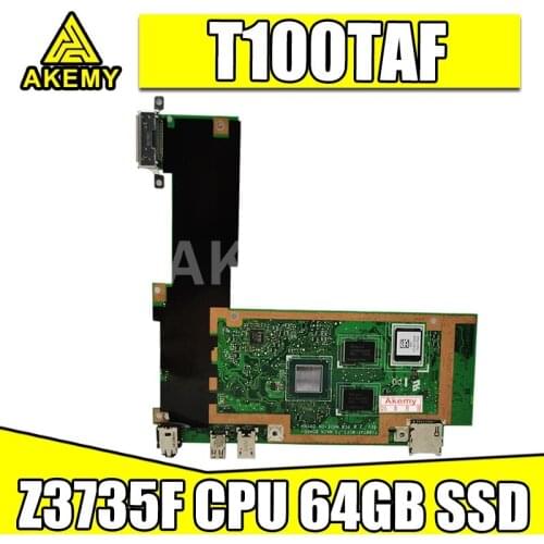 T100TAF Motherboard For Asus T100TAF Tablet Mainboard T100TAF Motherboard Test 100% OK Z3735F CPU 64GB SSD