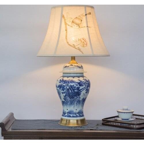 Bedroom vintage table lamp china Study living room Table Lamp for wedding decoration porcelain ceramic vintage table lamp