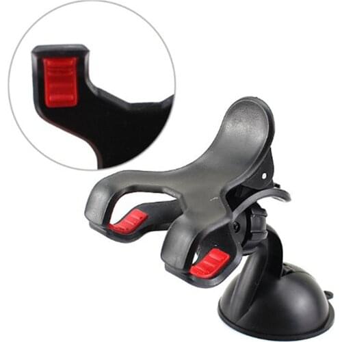 360 Rotating Universal Windshield Car Double Clip Mount Window Desktop Suction Cup Holder Stand Cradle For Cell Phone GPS