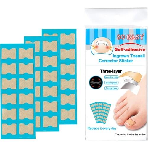 Ingrown Toenail Foot Corrector Stickers Toe Nail Treatment Orthosis Correction