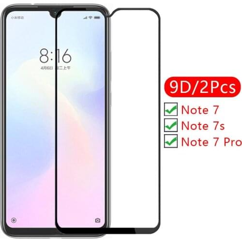 9d screen protector tempered glass case on redmi note 7 pro s 7s cover for xiaomi readmi not s7 note7 protective phone coque bag