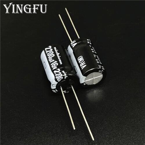 10pcs 2200uF 16V NICHICON VR Series 12.5x20mm 16V2200uF Aluminum Electrolytic Capacitor