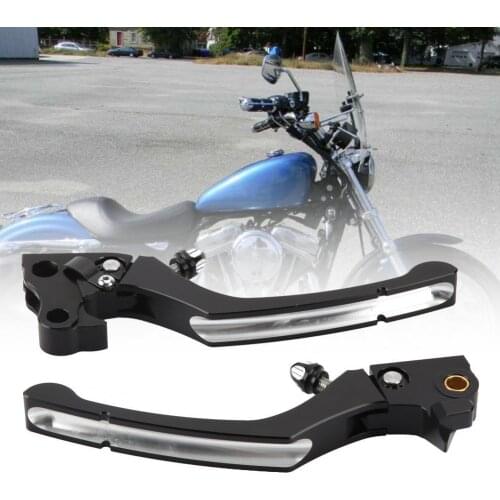 2Pcs Regulator Levers Sturdy Easy Installation Aluminum Motorcycle Handbrake Clutch Levers for XL Sportster 2004-2013