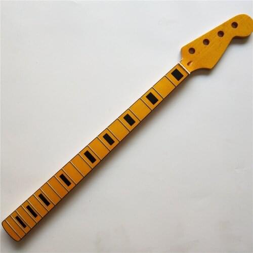 Black Block Precision/P Bass style 4 string 20 fret Maple bass neck Replacement