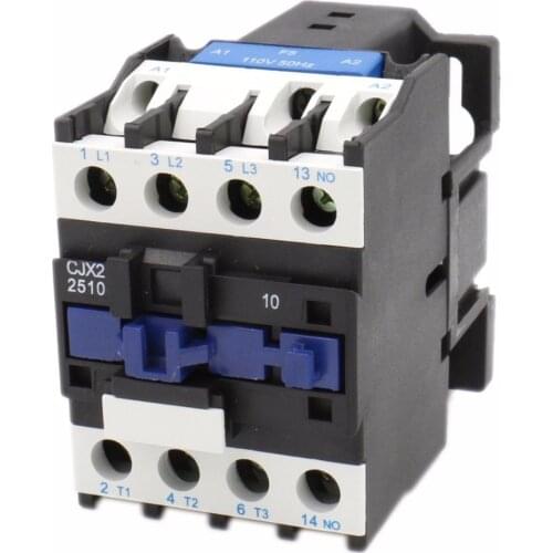 CJX2-2510 AC Motor Contactor Relay 3 phase 25A 3 Pole 1NO 24VAC 36V 380V 220V Coil Volt Motor Magnetic Contacts 35mm Din Rail