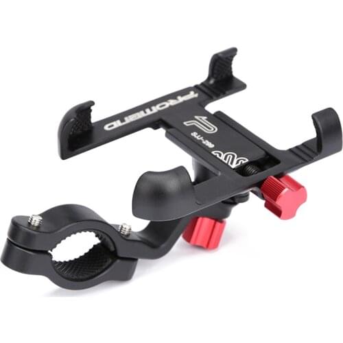 Motorcycle Handle Bar Cell Phone Holder Cycling Rail Mount Phone Aluminum Alloy Bracket Stand for iPhone XS-Max, XR, Galaxy S9