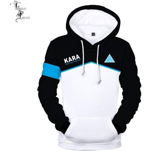 Detroit Become Human 3D Printing Men/Women Autumn Fashion Hoodies Sweatshirt Long Sleeves Pollover Plus Size