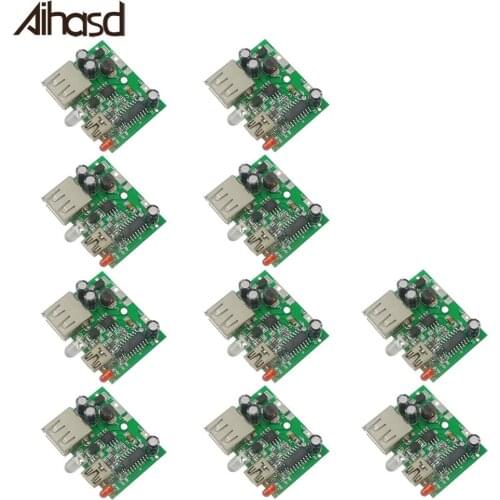 DIY 3V Turn 5V 2A 18650 Battery Mobile Step-Up Power Supply Module Circuit Board 10PCS/LOT