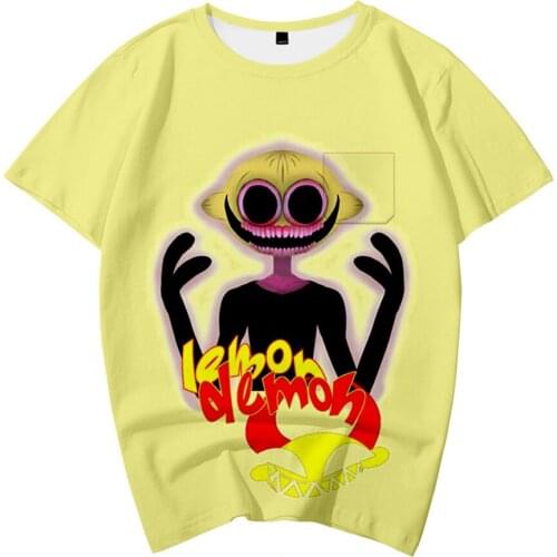 2021 New Arrival Lemon Demon 3D T shirt Summer Hip hop 3D Print T shirt student personality Breathable Fashion Casual Clothes