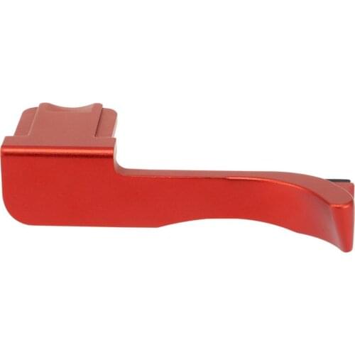 Haoge THB-CR Metal Hot Shoe Thumb Up Rest Thumbs Up Hand Grip for Leica CL Camera Red