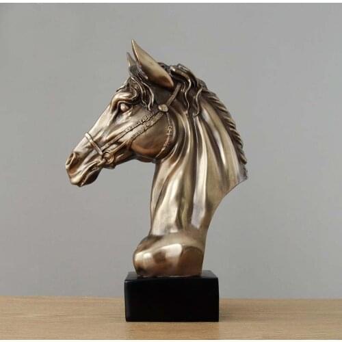 GOOD Home store Company SHOP decorative ART stock market financial business bring wealth money GOOD LUCK Success horse Statue