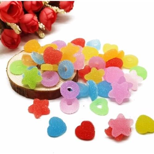 20pc Artificial Soft Jelly Sugar Mini Candy Fake Food Ornament Craft Decor Miniature Dollhouse Wedding Decoration DIY Accessory