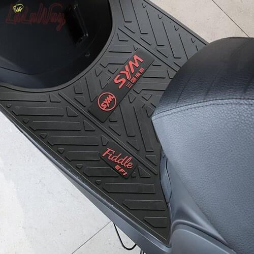 Scooter Motorcycle Mats Pedal,For SYM FIDDLE 4 CRUISYM 150 180,Rubber Foot Skid Pad Floor Mat Carpet