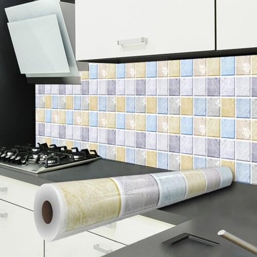 Kitchen Anti-oil Wall Sticker Aluminum Foil+PET Material Wall Decorator Sticker Kitchen Home Decoration Wall Sticker