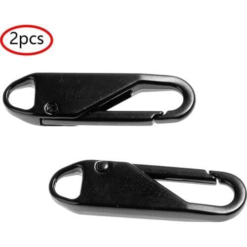 2Pc Instant Zipper Puller Metal Zipper Head Zipper Lightning Repair Kits Zipper Pull for Broken Buckle Travel Bag DIY Sewing Kit