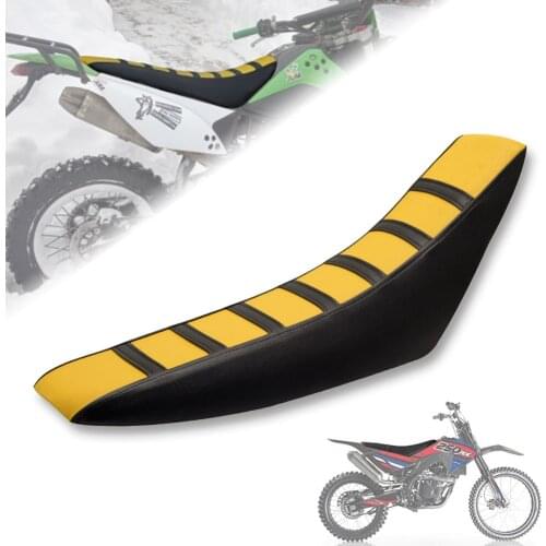 Motorcycle Pro Ribbed Rubber Gripper Soft Seat Cover For HONDA YAMAHA SUZUKI KAWASAKI Dirt Bike Off Road Motocross