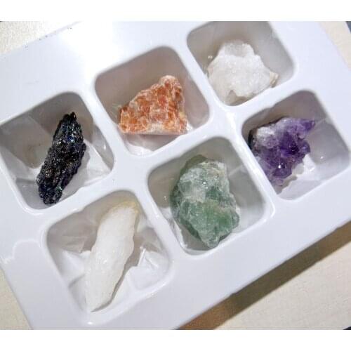 Natural stone Turquoises tiger eye Quartz Crystal aventurine pendant for diy Jewelry making necklace Accessories6PCS