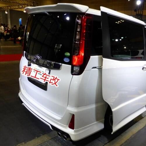 For Toyota Noah Voxy 2013 2014 2015 ABS Plastic Unpainted Primer Color Rear Trunk Boot Lip Wing Spoiler Car Styling
