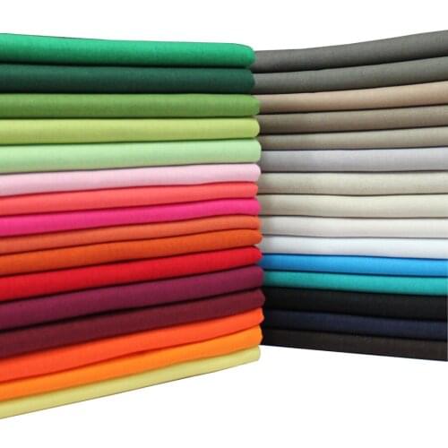 47 Colors Solid Linen Cotton Fabric Material for Sewing Apparel Tablecover and Sofa Curtain