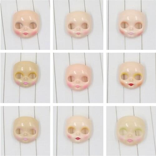 For 1/6 Factory Blyth Doll Face Plate with Backplate Makeup Face and Screws Different Type Suitable for DIY
