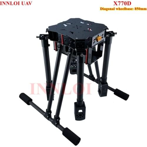 DIY 850mm Carbon fiber folding Quad Copter frame Accessories China Multi Rotor Frame for Extinguisher Industry Drone