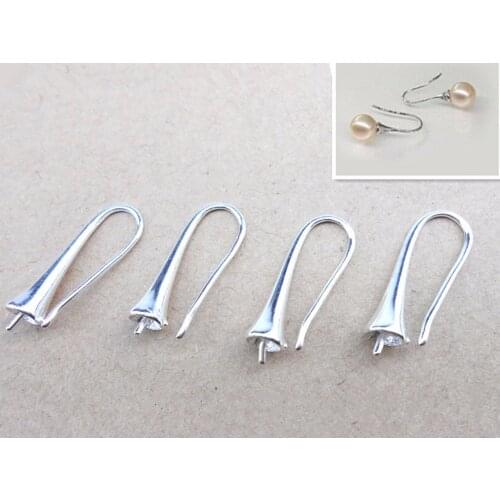 HOT Wholesale100pcs 925 Sterling Silver Hook Earring Earwire DIY Jewelry Finding Accessories