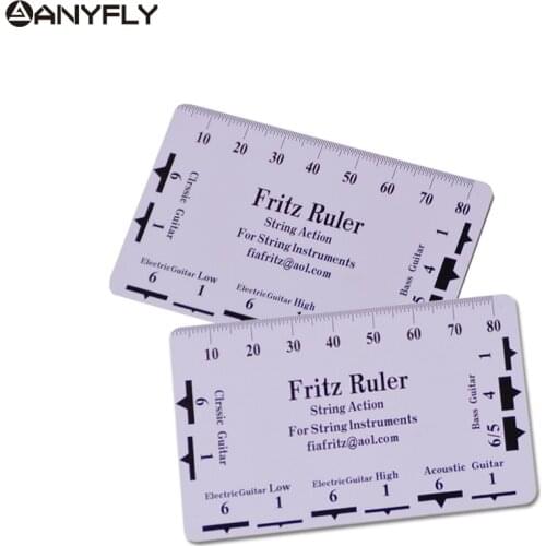 2Pcs DIY Tools Guitar String Action Gauge String Pitch Ruler Measuring Tool for Bass Classical Electric Acoustic Guitar Luthier