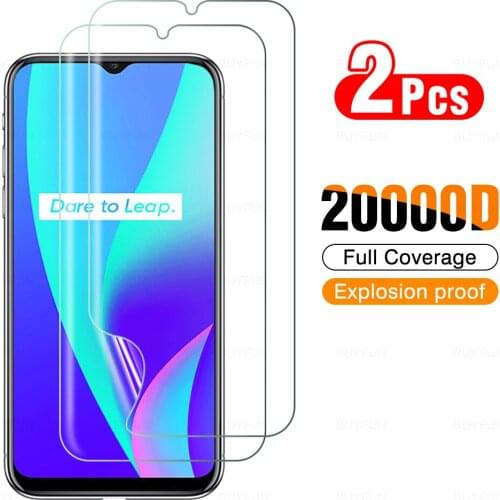 2Pcs Protective Hydrogel Film On The For Oppo Realme GT Screen Protector For Realme GT Neo C15 C21 Narzo30a Not Glass Cover Film