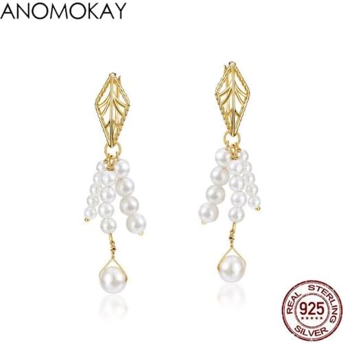 ANOMOKAY Pearl Earrings