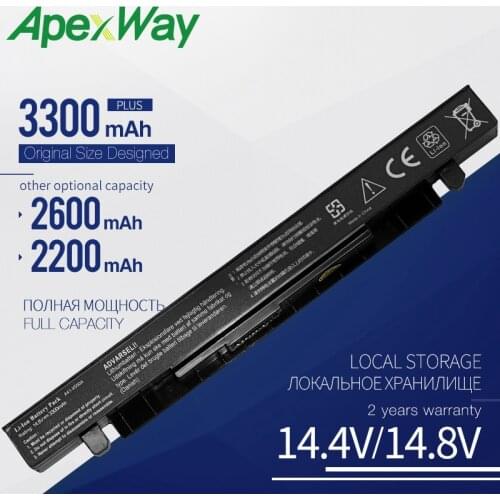 ApexWay New Loptop Battery For Asus A41-X550 X550A A450 A550 F450 F550 F552 K550 P450 P550 R409 R510 X450 X550 X550C X550A X550C