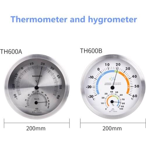 BAOYI 2 Color Thermometer Outdoor Hygrometer Indoor 20CM Round Household Barometer Analog Temperature Humidity Meter Instrument