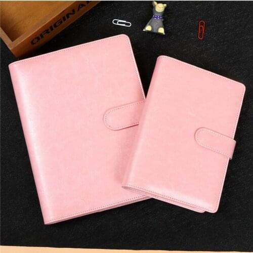 PU Binder A5 A6 Notebook Diary Schedule Book Planner Diary Loose-leaf Binder Cute School Supplies