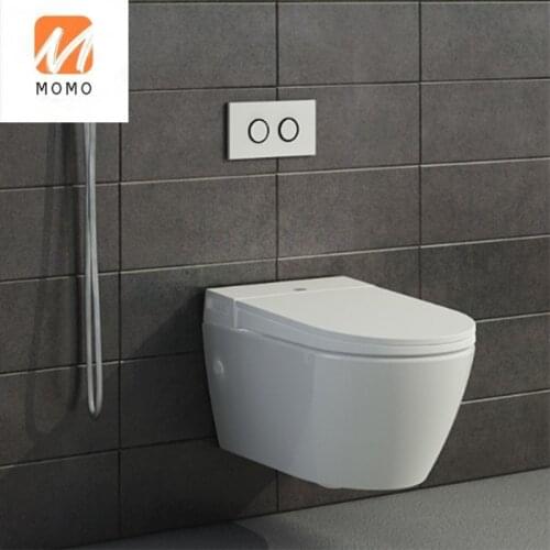 Electronic bidet warm cold water wash spray dry bathroom intelligent rimless toilet seat lid