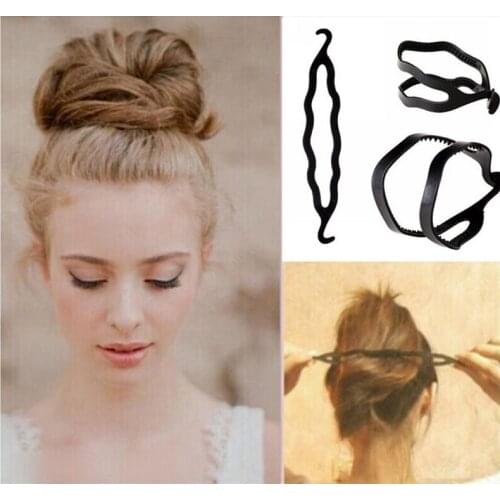 Hot Braiders Head Maker Bud Head Bar Steamed Stuffed Bun Maker Head Hair Stick Tape Tool Hair Maker Hair Band Accessories