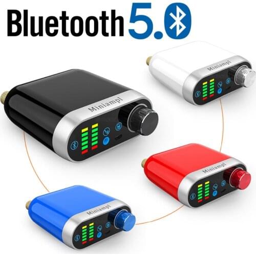 Nobsound HiFi Mini Bluetooth 5.0 HiFi Power Amplifier Class D Digital Amp USB Sound Card AUX 50W*2 For Mobile Pad MP3