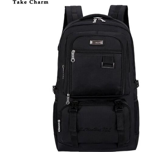 New Waterproof Durable Oxford Cloth Large Capacity Backpack Man Outdoor Camping Mountaineering Bag Leisure Sports Student Bag