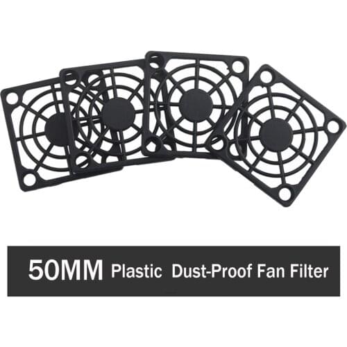 100pcs Gdstime 50mmx50mm 5cm PC Case Fan Dust Filter Guard Grill Protector Cover Plastic Computer Cooling Fan Cooler Net
