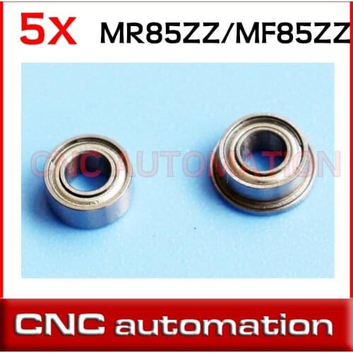 5pcs MR85ZZ Flanged bearing MF85ZZ 5x8x2.5 Shielded Miniature Ball Bearings radial shaft